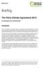 The Paris Climate Agreement 2015
