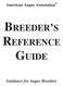 BREEDER S REFERENCE GUIDE
