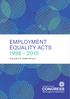 EMPLOYMENT EQUALITY ACTS
