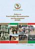 AFRICAN UNION POLICY ON POST-CONFLICT RECONSTRUCTION AND DEVELOPMENT