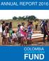 ANNUAL REPORT 2016 COLOMBIA HUMANITARIAN. Photo: NRC: Edwin Tinjacá