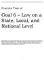 Goal 6 Law on a State, Local, and National Level