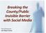 Breaking the County/Public Invisible Barrier with Social Media. Tom Christensen San Diego County