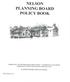 NELSON PLANNING BOARD POLICY BOOK