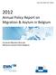2012 Annual Policy Report on Migration & Asylum in Belgium