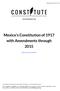 Mexico's Constitution of 1917 with Amendments through 2015