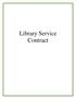 Library Service Contract