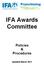 IFA Awards Committee. Policies & Procedures