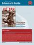 #Vietnam. Educator s Guide. A History of a War. Russell Freedman. Holiday House. About the Book.
