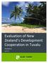 Evaluation of New Zealand s Development Cooperation in Tuvalu. Final Report