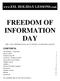 FREEDOM OF INFORMATION DAY