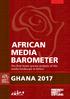 AFRICAN MEDIA BAROMETER. The first home grown analysis of the media landscape in Africa