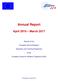 Annual Report. April 2016 March Results of the. European Social Dialogue. Education and Training Programme. of the