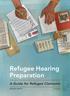 Refugee Hearing Preparation