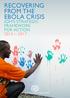 RECOVERING FROM THE EBOLA CRISIS IOM'S STRATEGIC FRAMEWORK FOR ACTION