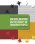 Understanding and Implementing the UN DECLARATION ON THE RIGHTS OF INDIGENOUS PEOPLES. An Introductory Handbook