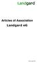 Articles of Association Landgard eg