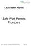 Safe Work Permits Procedure