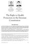 The Right to Health Protection in the Estonian Constitution*1