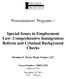 Special Issues in Employment Law: Comprehensive Immigration Reform and Criminal Background Checks