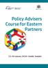 Policy Advisers Course for Eastern Partners
