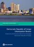 Democratic Republic of Congo Urbanization Review. Productive and Inclusive Cities for an Emerging Democratic Republic of Congo