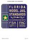 FLORIDA MODEL JAIL STANDARDS