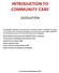 INTRODUCTION TO COMMUNITY CARE