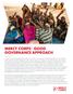 MERCY CORPS GOOD GOVERNANCE APPROACH