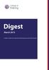 Digest. March A digest of police law, operational policing practice and criminal justice