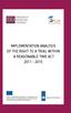 HUMAN RIGHTS ACTION (HRA) IMPLEMENTATION ANALYSIS OF THE RIGHT TO A TRIAL WITHIN A REASONABLE TIME ACT