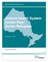Ontario Health System Action Plan: Syrian Refugees