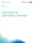 International geocoding coverage
