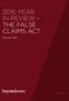 2016 YEAR IN REVIEW THE FALSE CLAIMS ACT