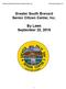 Greater South Brevard Senior Citizen Center, Inc. By Laws September 22, 2015