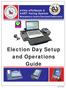 Election Day Setup and Operations Guide