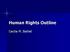 Human Rights Outline. Cecilia M. Bailliet