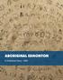aboriginal edmonton A Statistical Story I