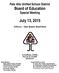 Palo Alto Unified School District Board of Education Special Meeting. July 13, :00 p.m. Open Session, Board Room