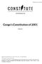 Congo's Constitution of 2001