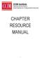 CHAPTER RESOURCE MANUAL