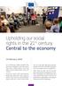 Upholding our social rights in the 21 st century Central to the economy