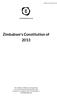 Zimbabwe's Constitution of 2013