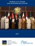TURKEY-GCC TRADE AND BUSINESS RELATIONS