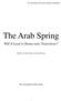 The Arab Spring. Will It Lead to Democratic Transitions? Edited by Clement Henry and Jang Ji-Hyang. The Asan Institute for Policy Studies