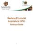 Gauteng Provincial Legislature (GPL) Petitions Guide