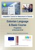 Estonian Language & Basic Course