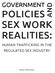 GOVERNMENT AND POLICIES SEX WORK REALITIES: HUMAN TRAFFICKING IN THE REGULATED SEX INDUSTRY. Maite Verhoeven