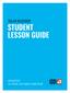 STUDENT LESSON GUIDE