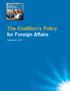 The Coalition s Policy for Foreign Affairs